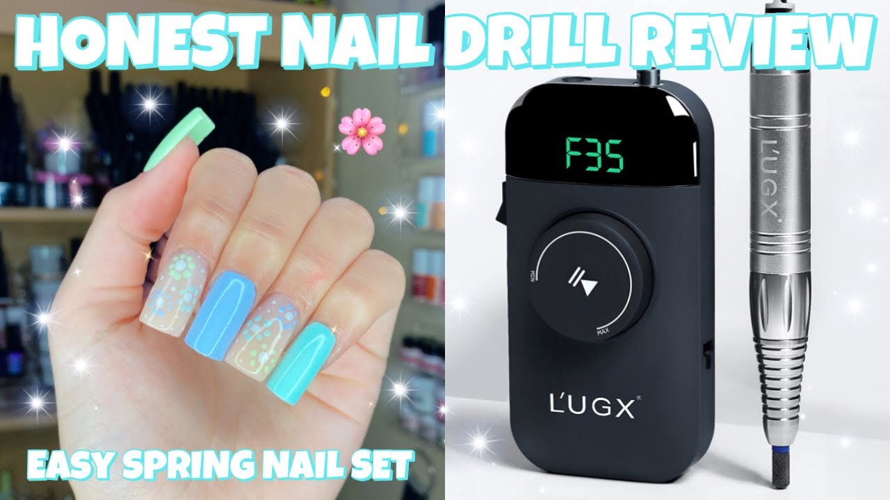 L'UGX RECHARGEABLE NAIL DRILL REVIEW | EASY SPRING NAILS