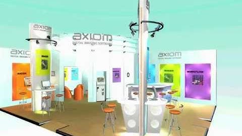 Exhibition Stand Design - Axiom Exhibition Stand 3D Fly-through
