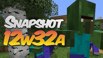 Zombie Villagers, Lightning Pyramids and new Command Block! - Minecraft Snapshot 12w32a