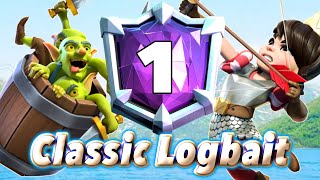 Go Top1 with Classic Logbait🤩-Clash Royale