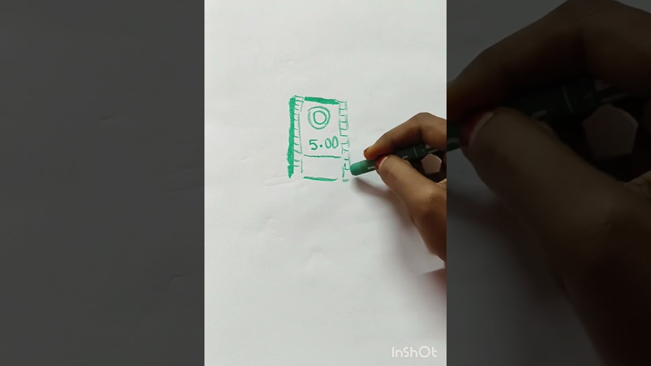 How to draw | bus ticket | easily with the pastel colours 