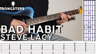 Bad Habit Guitar Lesson | Tutorial | TAB (Steve Lacy)