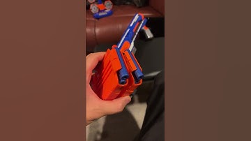 Pictured: A thrifted NERF RAMPAGE. #asmr