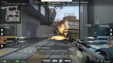 CS:GO Fnatic Pronax insane clutch vs Nip