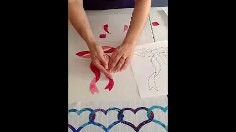 Make a bow with the Leaves Galore Templates