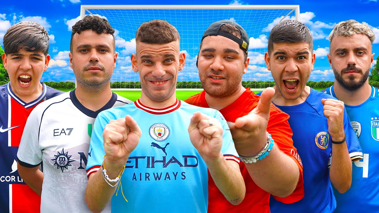 ⚽️ 104 TIRI CHALLENGE - Team SBANCATORE vs ANDREA 😂