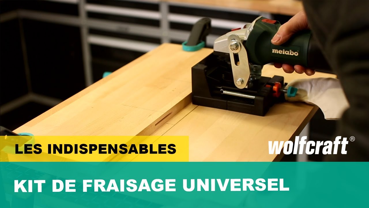 Comment réaliser des assemblages précis avec une meuleuse - Kit de fraisage universel | wolfcraft
