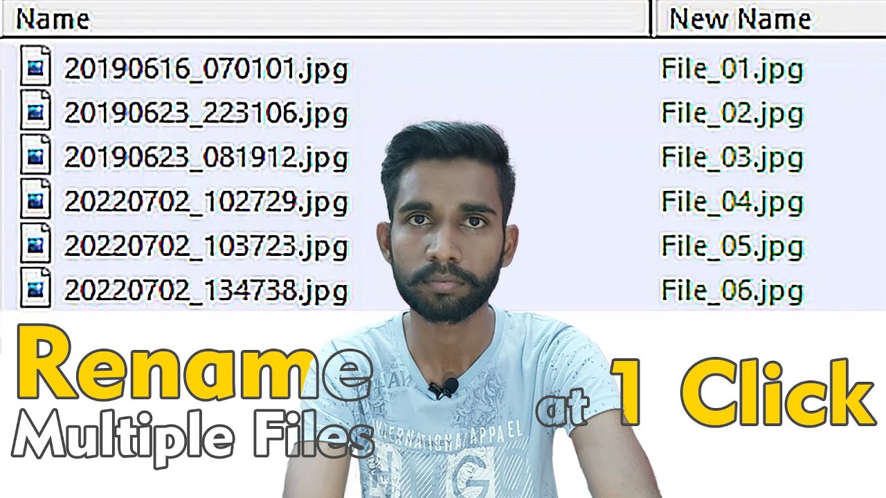  howto rename Multiple Files At Once With Different Names Rename 