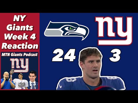 NY Giants Week 4 REACTION  Embarrassing Home Loss To Seahawks 