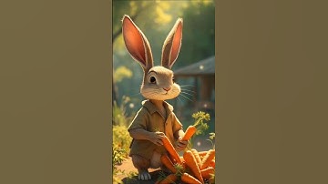 Rabbits are growing carrots in the carrot garden.#RabbitRescue #CuteAnimals #AnimalRescue