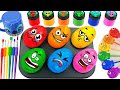 Video DIY: Cómo hacer slime con forma de huevo arcoíris en latas de pintura y cortar dulces ASMR