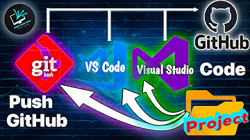 Push Code to GitHub Using Git Bash, VS Code & Visual Studio Upload Project on GitHub Tutorial #1