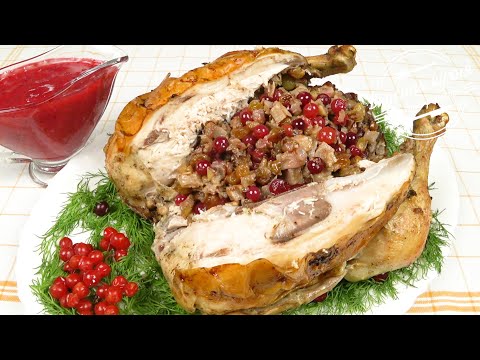 Video: Festive Stuffed Chicken - Step By Step Recipe With Photos