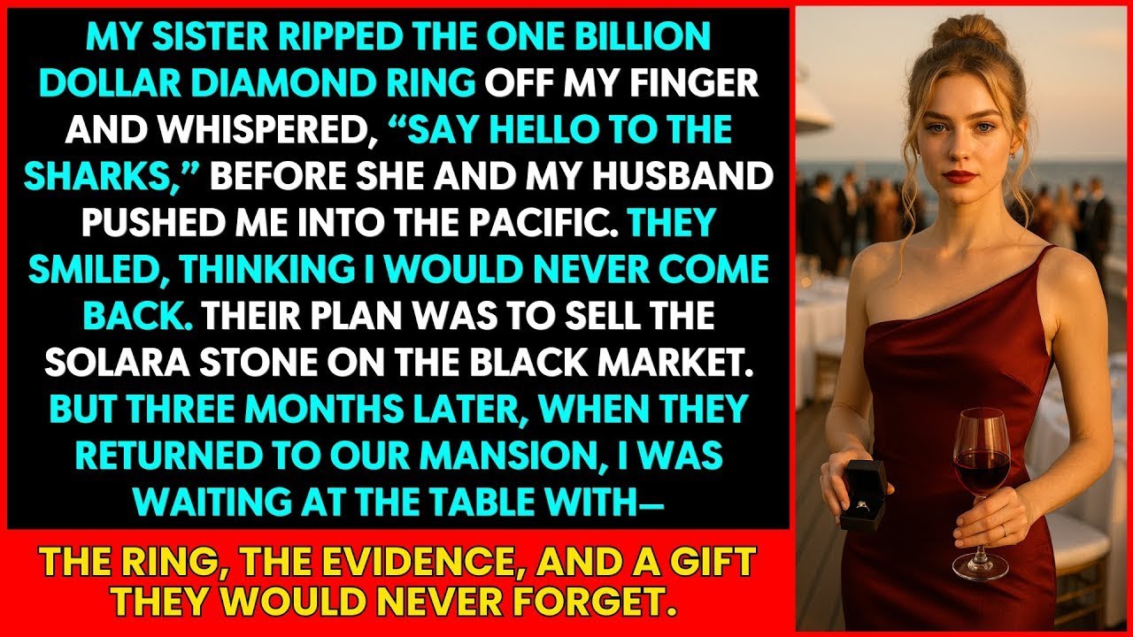 My Sister Pushed Me Off a Yacht to Steal My $1B Diamond Wedding Ring — But When They Came Home, I...