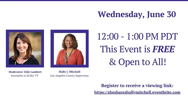 She Shares with Los Angeles County Supervisor Holl...