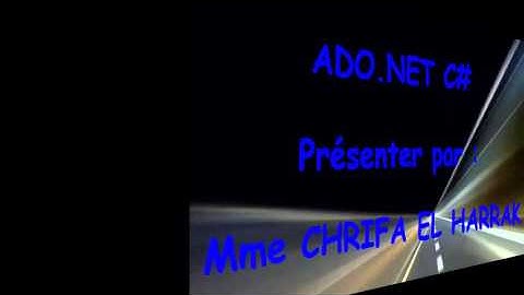 ADO.NET (Déconnecté) TP12: Recherche C# Sql