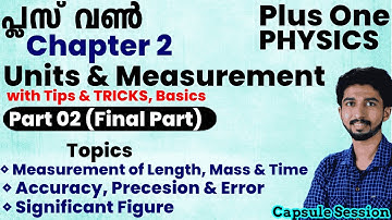 Chapter 2 Units & Measurement with basics | Part 2 | Errors | Significant Figure | Plus One Physics