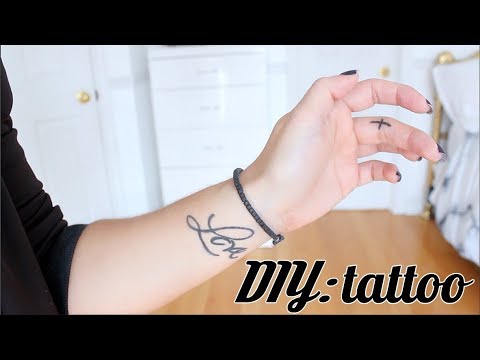 You can make your own temporary tattoo with just a few household supplies  and items from  Diy temporary tattoos Diy tattoo Diy craft tutorials