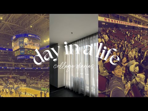 college diaries ep.2 🧿🌟 day in a life, uaap men’s basketball, food + more !