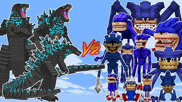 GODZILLA vs SHIN SONIC | MINECRAFT PE BATTLE