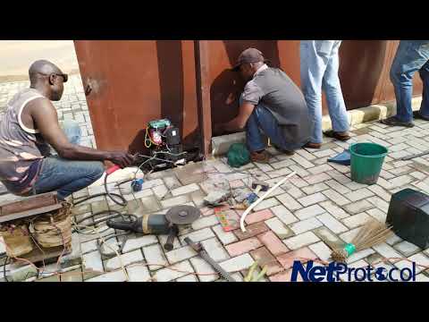 Centurion D5 sliding gate motor installation