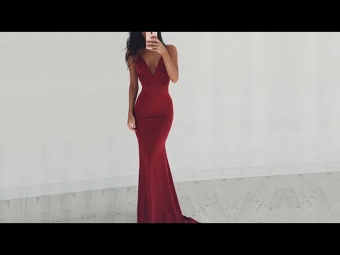 hot-trumpet/mermaid-v-neck-jersey-backless-long-prom-dresses-in-burgundy---millybridal.org