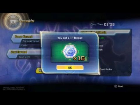 DRAGON BALL XENOVERSE 2 Best TP medals farm