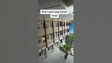 viral lupa tutup pintu kamar hotel