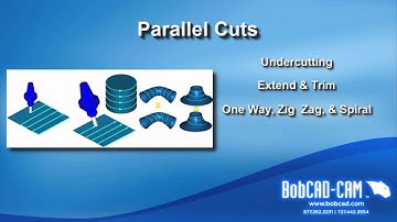 Surface Based CAD-CAM Toolpath Strategy - Parallel Cuts - BobCAD-CAM
