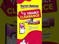 1/2 Yearly Clearance Now On at Harvey Norman!