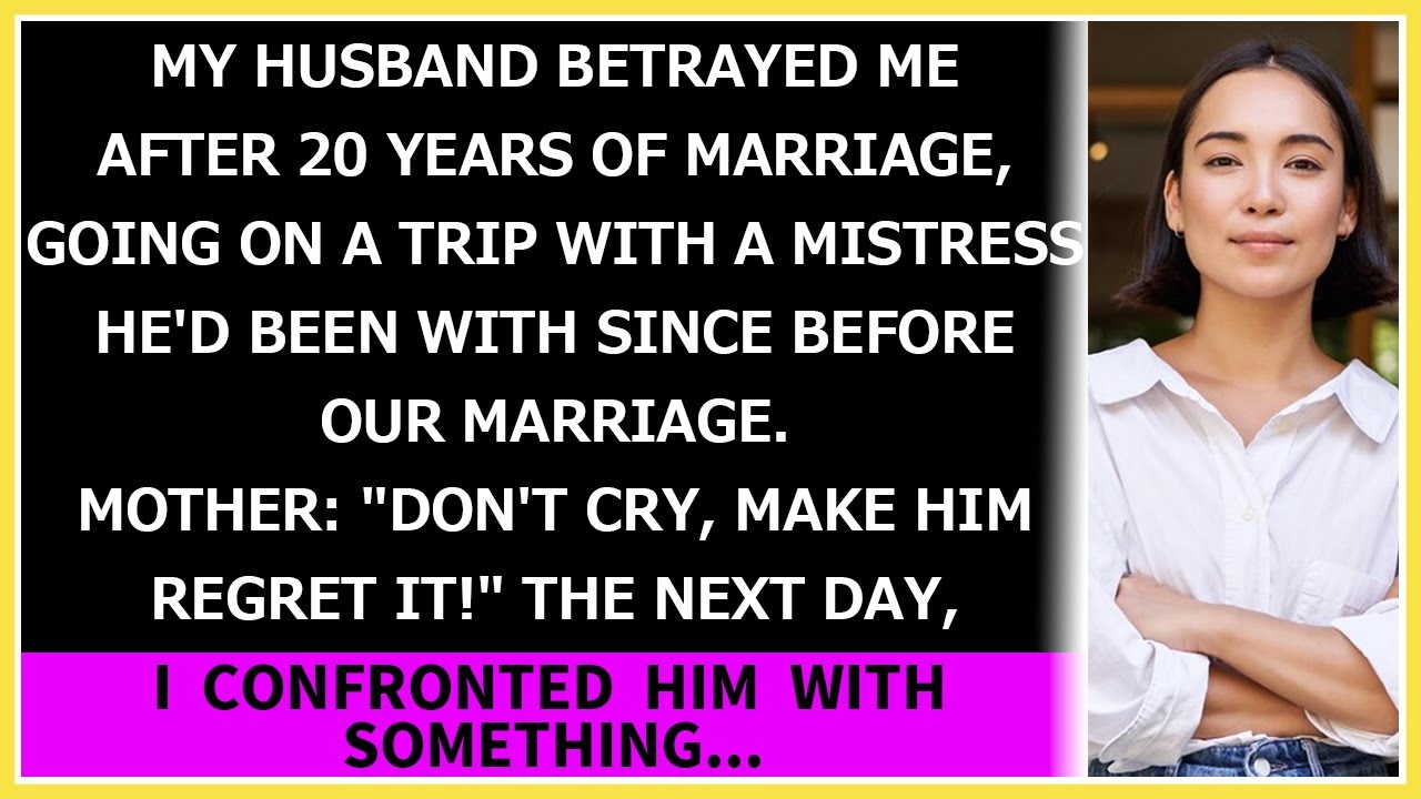 My husband betrayed me, going on a trip with a mistress he'd been with since before our marriage.