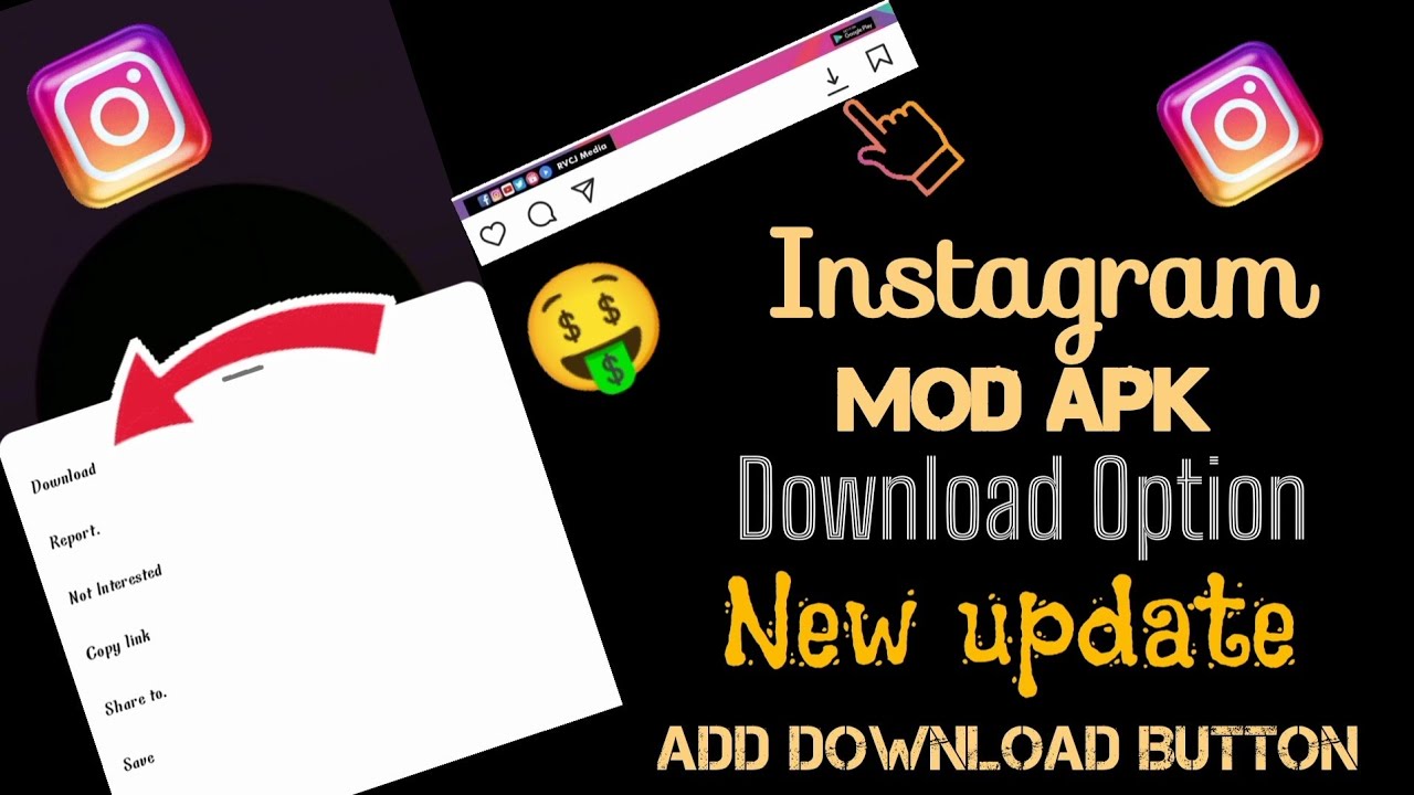 2022 Instagram Apk Mod Download Button Instagram download Option
