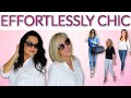 Effortlessly Chic Outfits for Women Over 40 | No Fail Looks with Basics for Mature Women