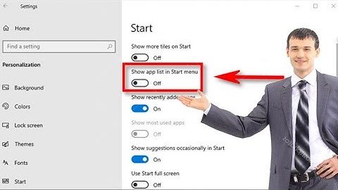 Start Menu (Show app list in start menu) in pashto