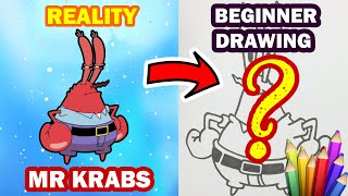 How To Draw Mr Krabs From Spongebob Step By Step For Beginner - Daily Drawing Tutorial