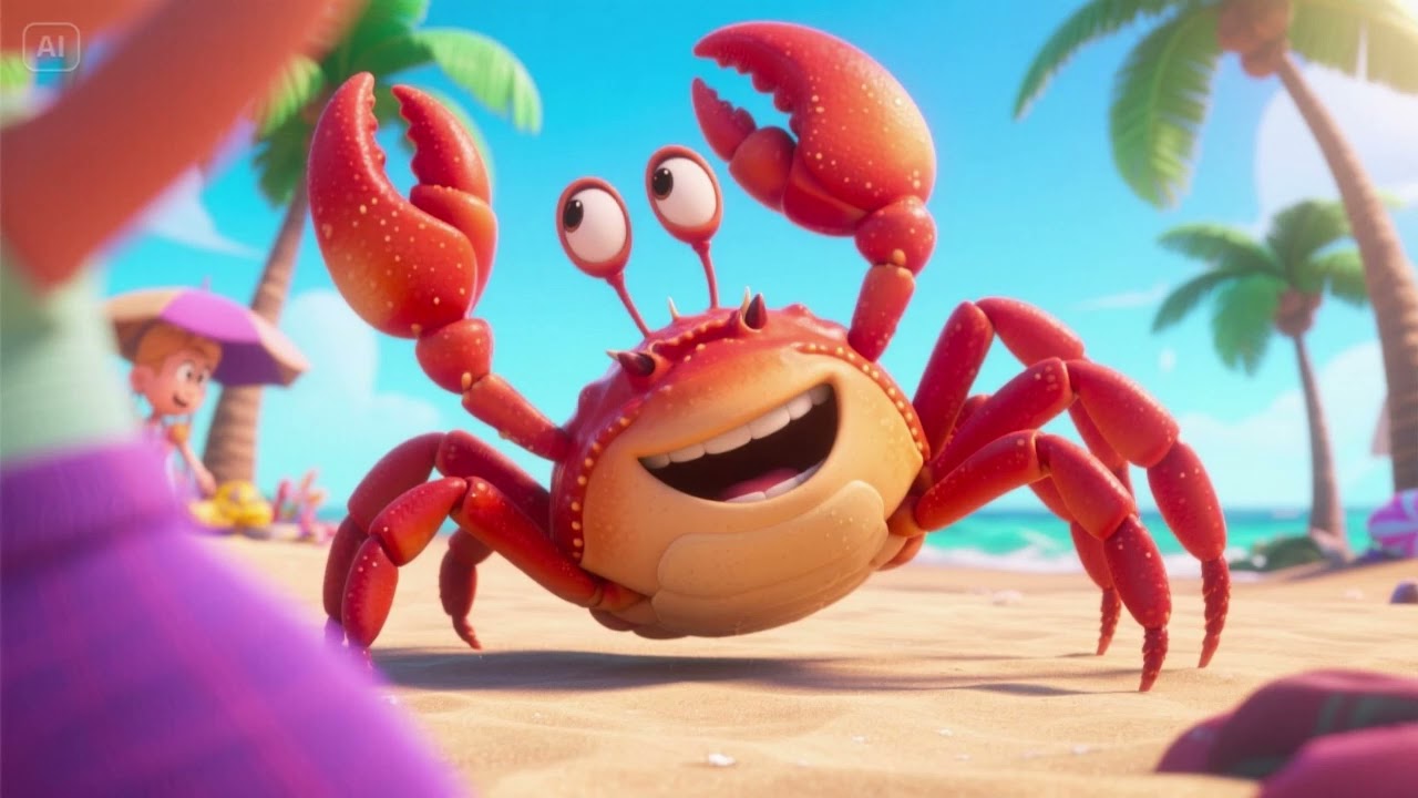 🦀🌴 Scuttle Scuttle — Crab Beach Dance (2) 🎶✨