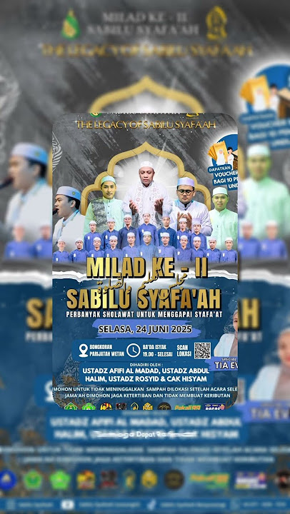 Assalamualaikum wr.wb Jama'ah sedoyo, Ikhwan Lan Ukhty, monggo sedoyo saget hadir Mbinjeng Dalu