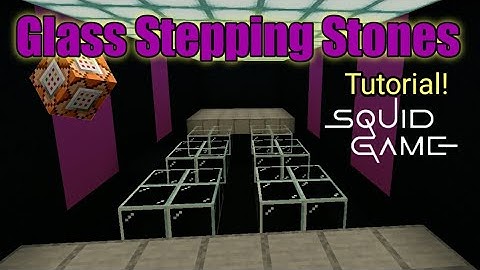 Glass stepping stones minecraft working | command block creation