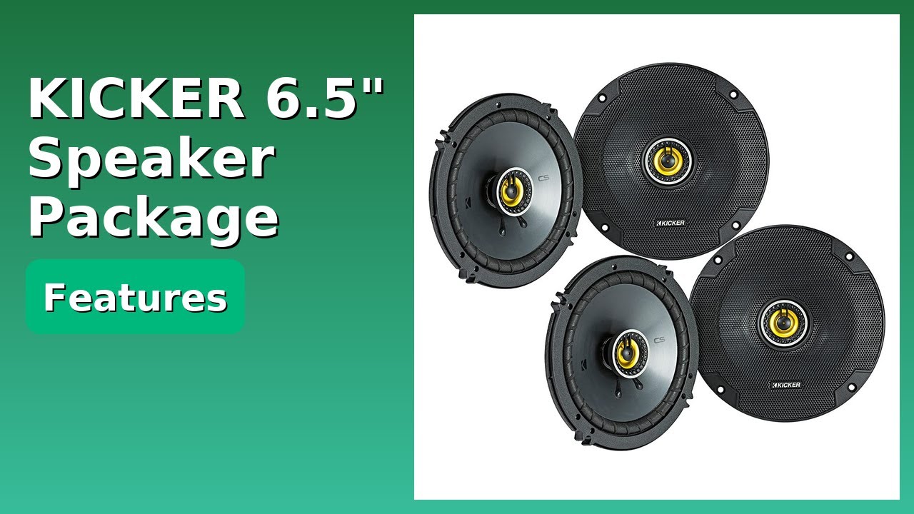 REVIEW (2025): KICKER 6.5" Speaker Package. Features.