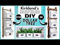 DOLLAR TREE Kirkland's Inspired Enamel 3 Tier Bin Shelf | Farmhouse Vintage Look | HIGH END DECOR