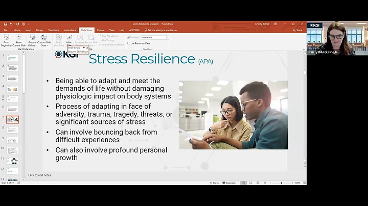 Building Stress Resilience - Christy  Billock