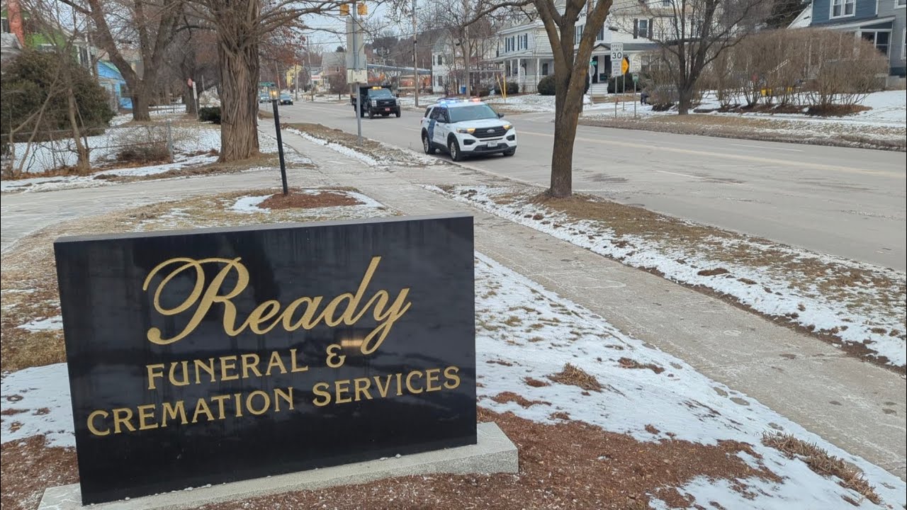 Border Patrol Attends Ready Funeral Home on Shelburne Rd in Burlington
