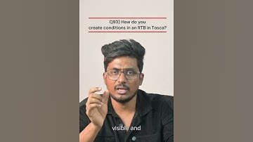 Q93) How do you  create conditions in an RTB in Tosca?