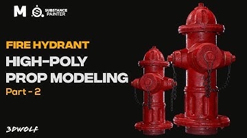 Autodesk Maya 2022 | Modeling Fire Hydrant in Maya & Substance Painter | Part - 2