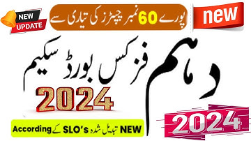 10th Class Physics Pairing Scheme 2024 | Physics Scheme Class 10th  2024 #guess  #10th  #important