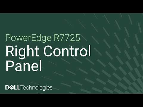 How to replace the right control panel on a PowerEdge R7725