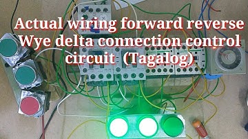 Actual wiring forward reverse Wye delta connection