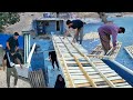 🏕️👥Amir's Sons Install Winter House Roof Pallets! + Milad Bricks Bathroom Walls in New Home!