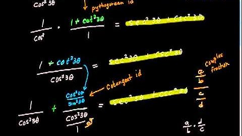 Verifying Trigonometric Identities part II