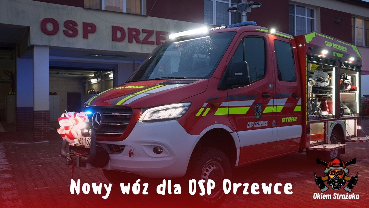 Nowy wóz dla OSP Drzewce - YouTube
